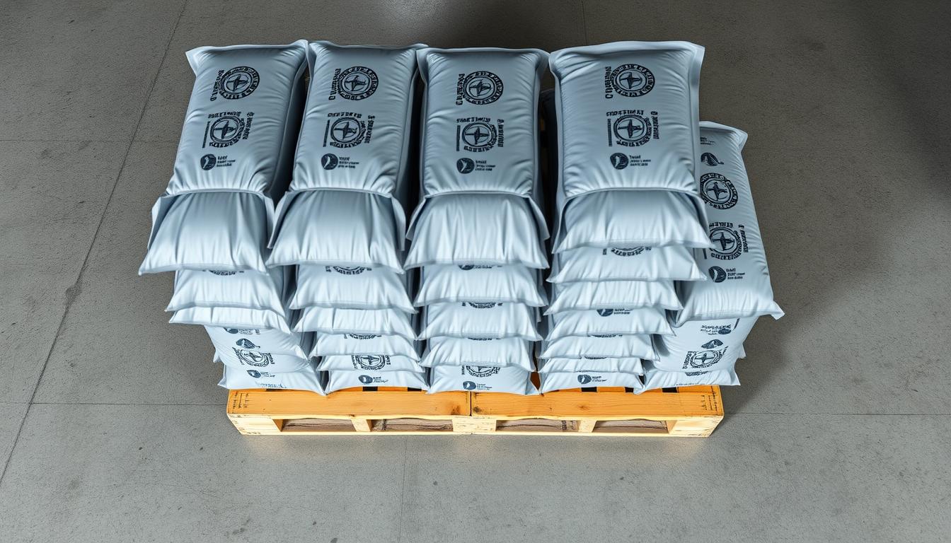 Ile worków cementu na palecie?