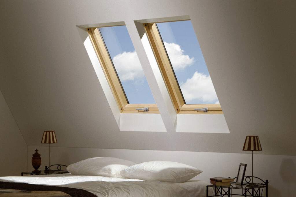 Okna dachowe drewniane